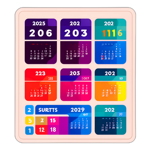 Calendario estilizado 2025