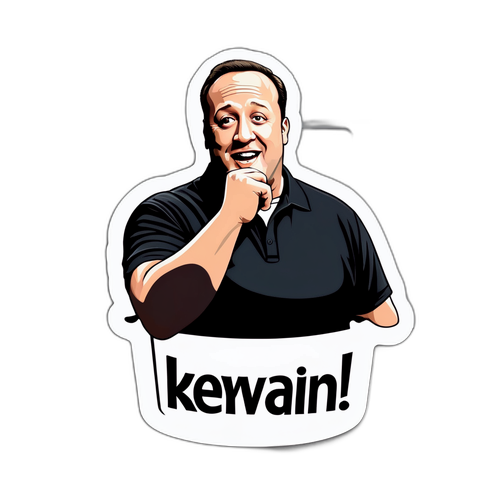 Veselá nálepka s Kevinem Jamesem