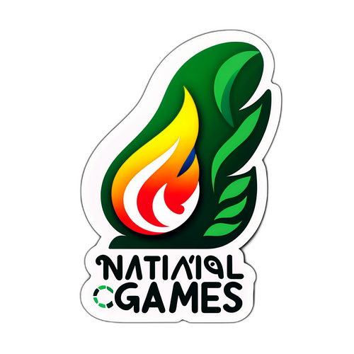 第十五届全国运动会绿色低碳徽章