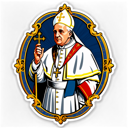 Disenyong Sticker ng Papa Leo XIV