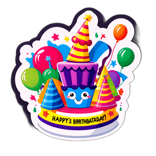 Χαρούμενη Ετικέτα Γενεθλίων