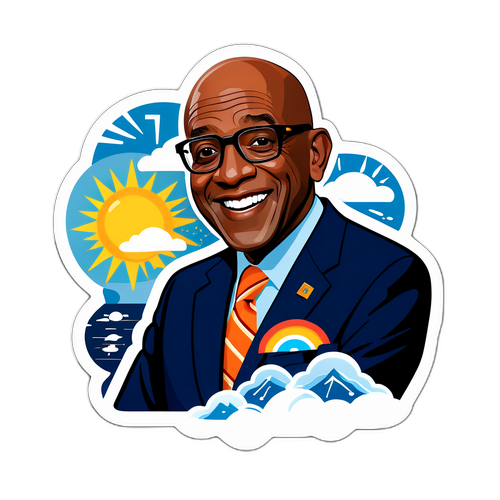 Nostalgic Al Roker Sticker