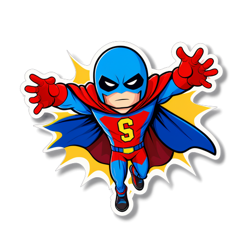 Stiker Superhero Kartun