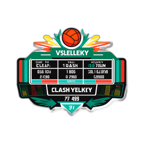 Stylový grafický design sportovních výsledků