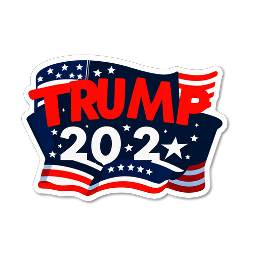 Patriottische Trots: Trump 2024 Sticker