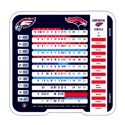 Minimalist NFL Schedule Sticker