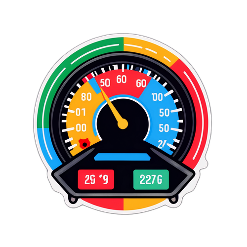 A Car Dashboard-Themed Sticker for 'Shifting Gears Season 2'