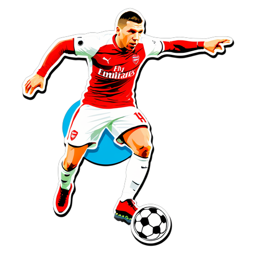 Lukas Podolski: Fußballleidenschaft in Aktion