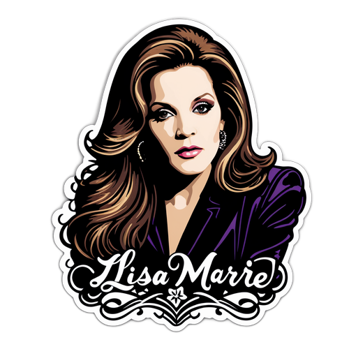 Gedenkdesign für Lisa Marie Presley