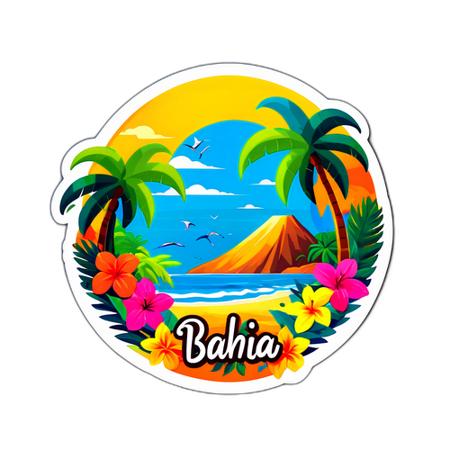 Stiker Bertema Tropis 'Bahia'