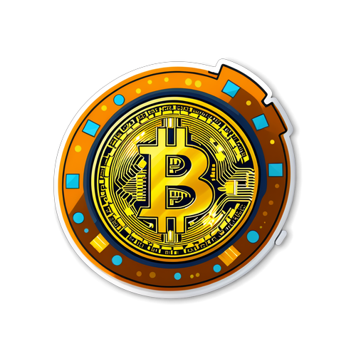 Unlock the Crypto Craze: Adorn Your Life with This Stunning Bitcoin Sticker!