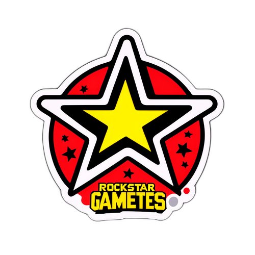 Sticker de celebrare Rockstar Games