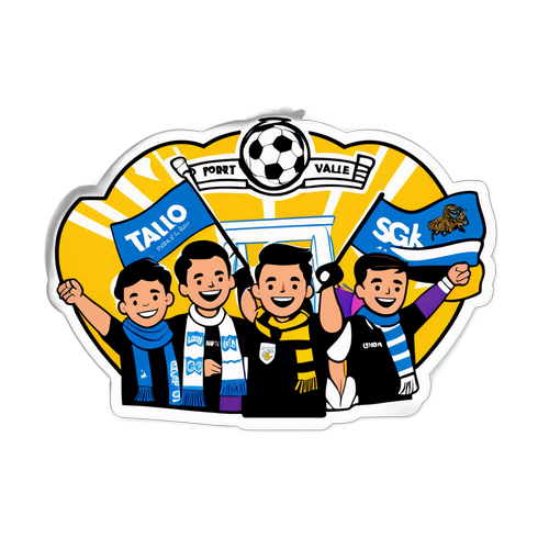 Sticker ya Mashabiki wa Port Vale na Stockport