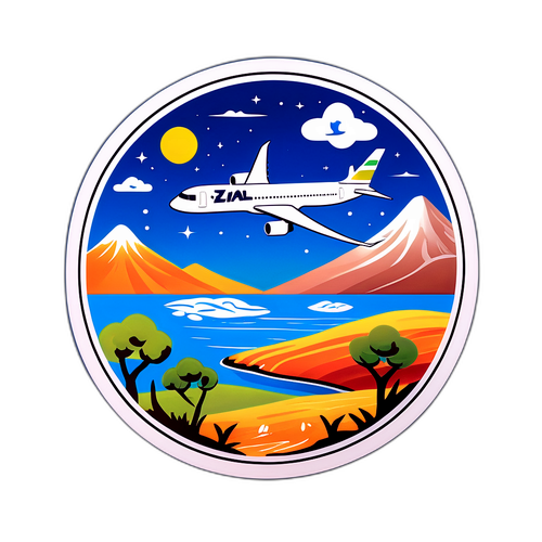 נוף שקט בישראל עם סמלים תרבותיים