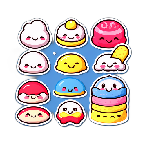 かわいいデザートキャラのイラスト