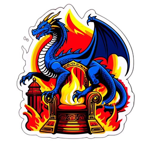 Ejderha ve Taht Tasarımı Sticker