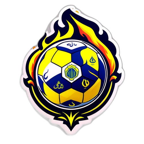 Energetisk Al Nassr-klistermärke