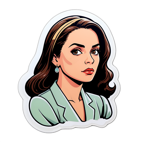 Uma Mulher Reflexiva em Ambiente Urbano