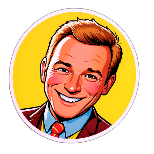 Autocollant d'Arthur heureux