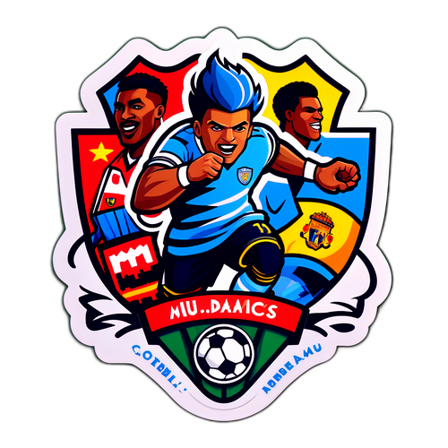 Stiker Sepak Bola Dinamis