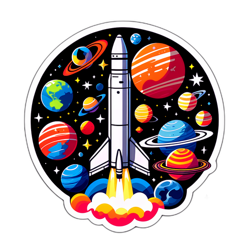SpaceX Falcon Rocket Sticker