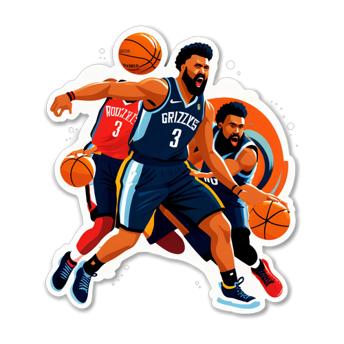 Enerhikong Sticker ng Laban ng Grizzlies vs Rockets