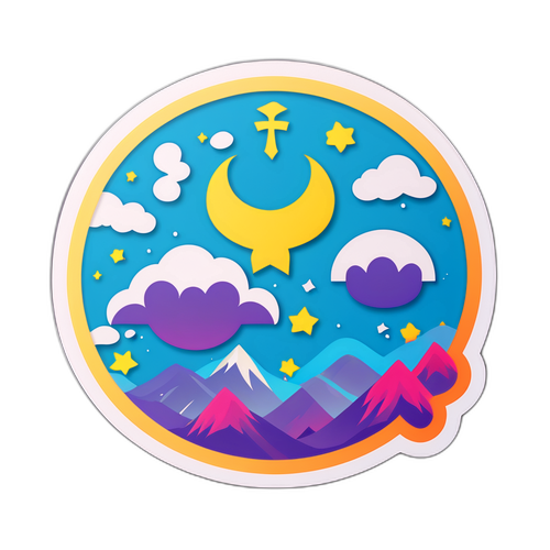 Dreamy Landscape Sticker