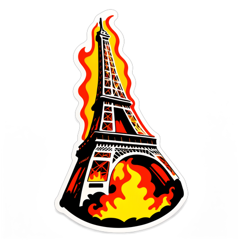 Eiffel Tower in Flames