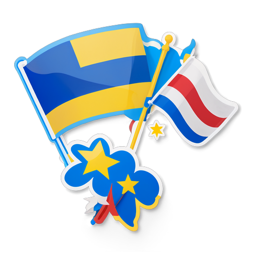Orosz és ukrán zászlók béke szimbólumokkal