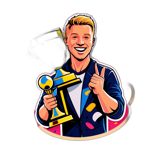 Runar Vatne med trofé