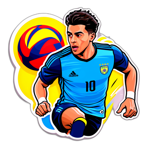 थियागो आल्मादा ड्रिब्लिंग स्टिकर