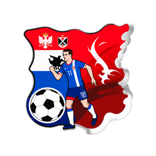 Foci mérkőzés között Szerbia és Albánia