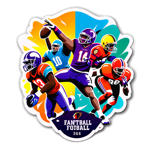 Sticker Tema Fantasi Bola Sepak