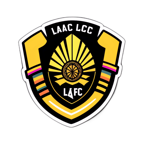 LAFCマッチ観戦をテーマにしたファンデザインのステッカー