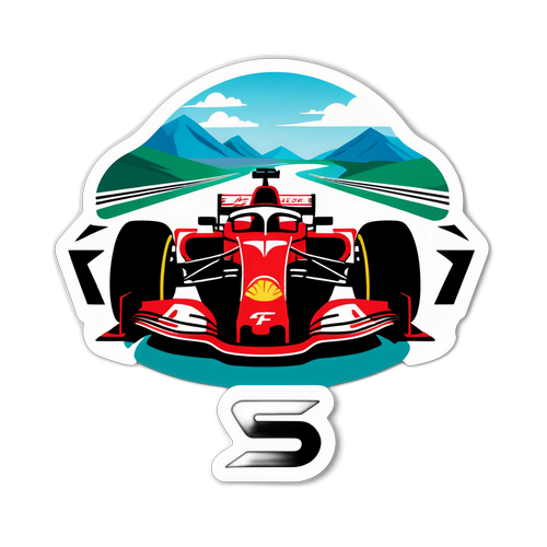 עיצוב מדבקה למסלול מרוצי F1