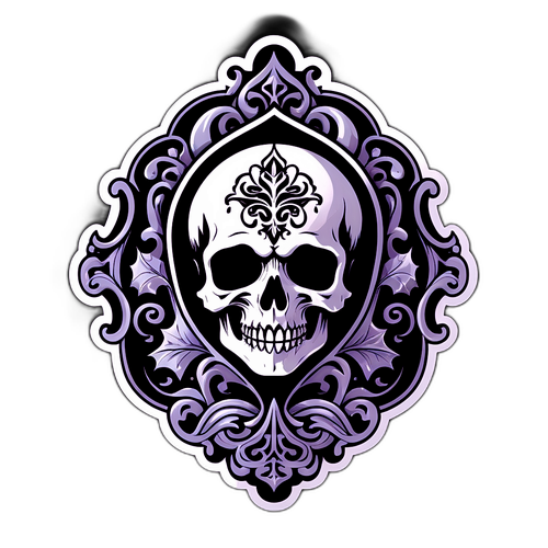 Wektorowy sticker Vecna z elementami gotyckimi