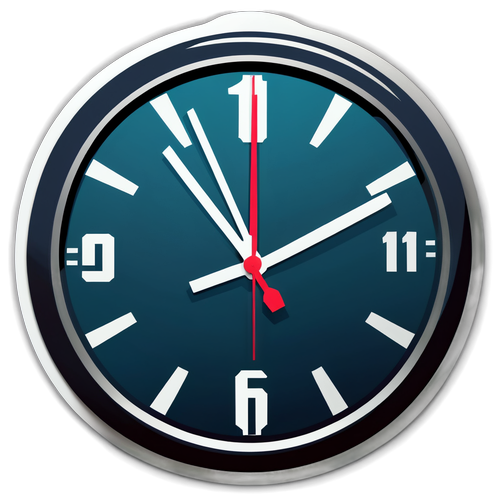 Horloge stylisée gérée par le temps