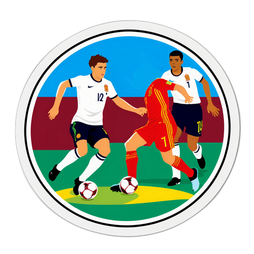Moment din meciul U21 Spania vs U21 Anglia