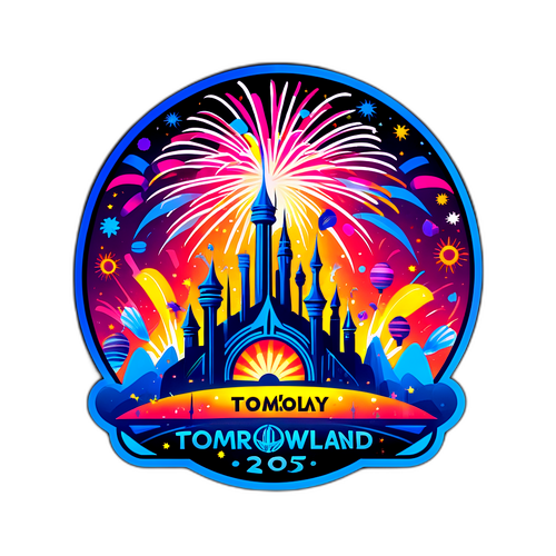 Stiker futurist pentru Tomorrowland 2025