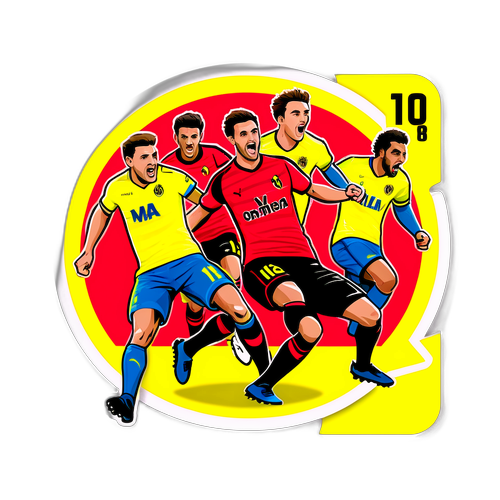 Rekaan Pelekat Dinamik Pertandingan Villarreal vs Mallorca