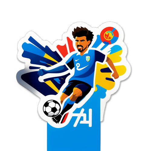 Futbol Maçlarını Kutlayan Sticker