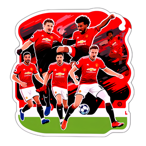 Manchester United mot Bournemouth - Dynamisk klistremerke