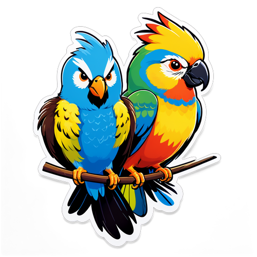 Birds of a Feather Sticker