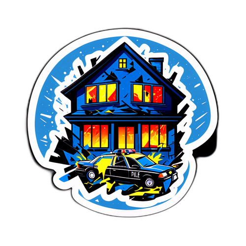 Gambar Kacau di Depan Rumah Nafa Urbach