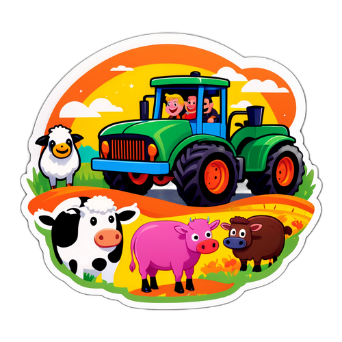 Uma divertida cartoon da Fazenda 17