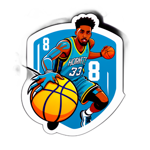 Esticker com Gráficos de Estatísticas de Basquete