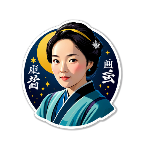 Han Kang Sticker zur Feier des Nobelpreises