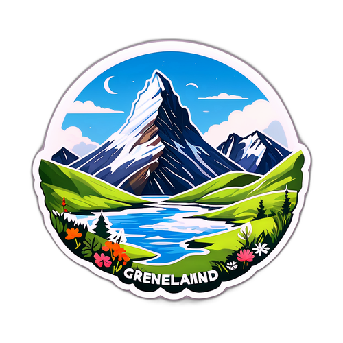 グリーンランドの美しい風景デザイン