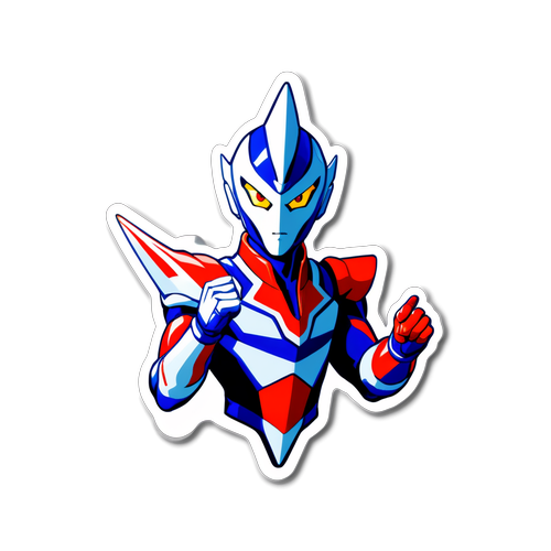 Unleash the Hero: Ultraman Zero Lightning Sticker