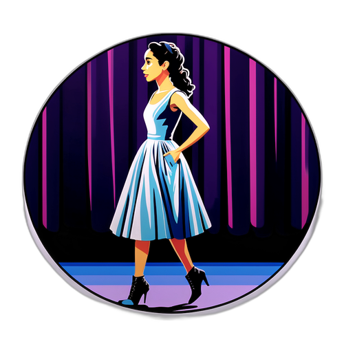 Une image poétique d'Oona Chaplin sur scène